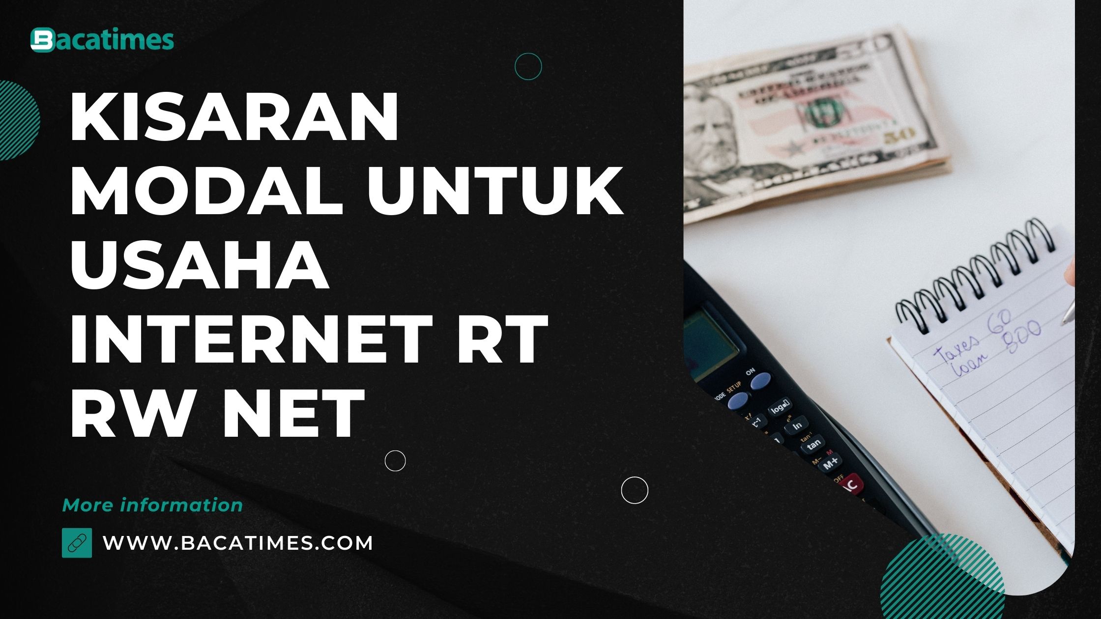 Kisaran Modal untuk Usaha RT RW Net