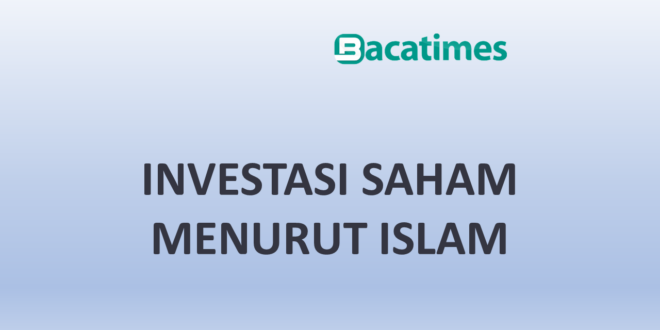 investasi saham menurut islam