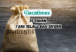 20 Saham Yang SELALU Bagi Dividen www.bacatimes.com