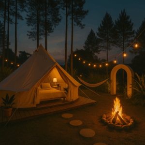 Glamping kala senja bacatimes