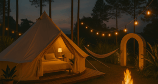 Glamping kala senja bacatimes